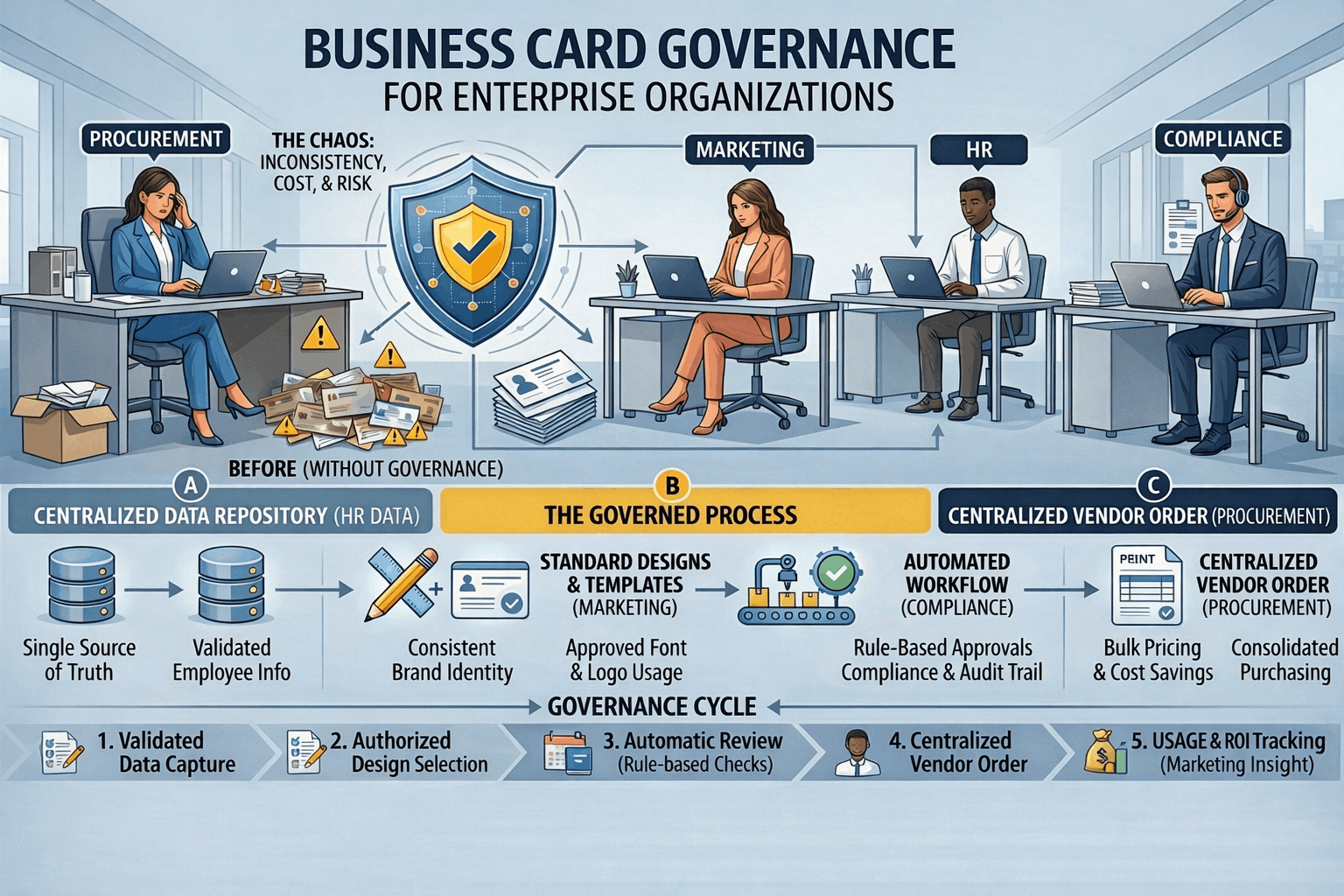 Business Card Governance for Enterprise Organizations