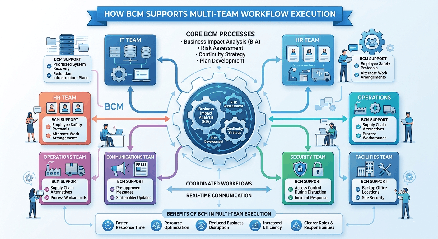 How BCM Supports Multi-Team Workflow Execution