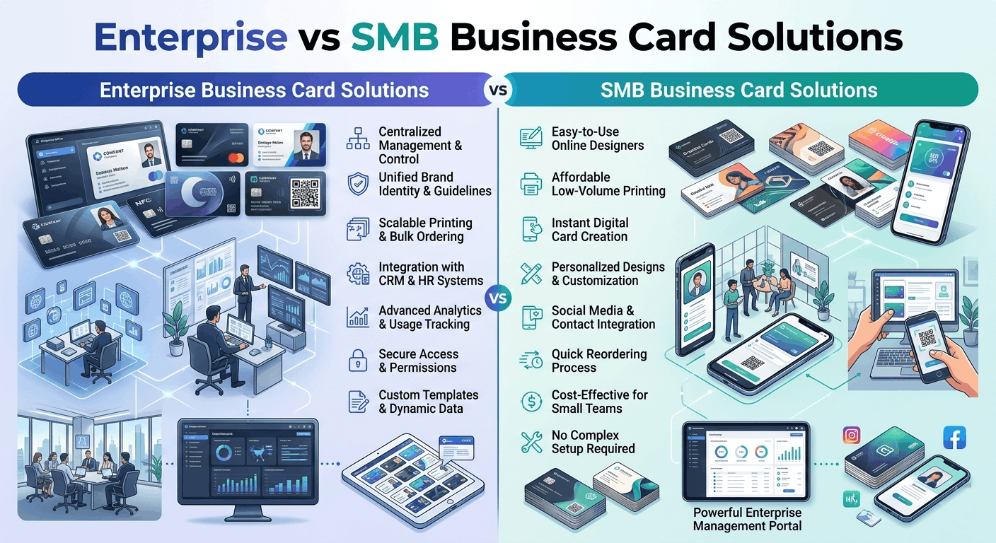 Enterprise vs SMB Business Card Solutions..