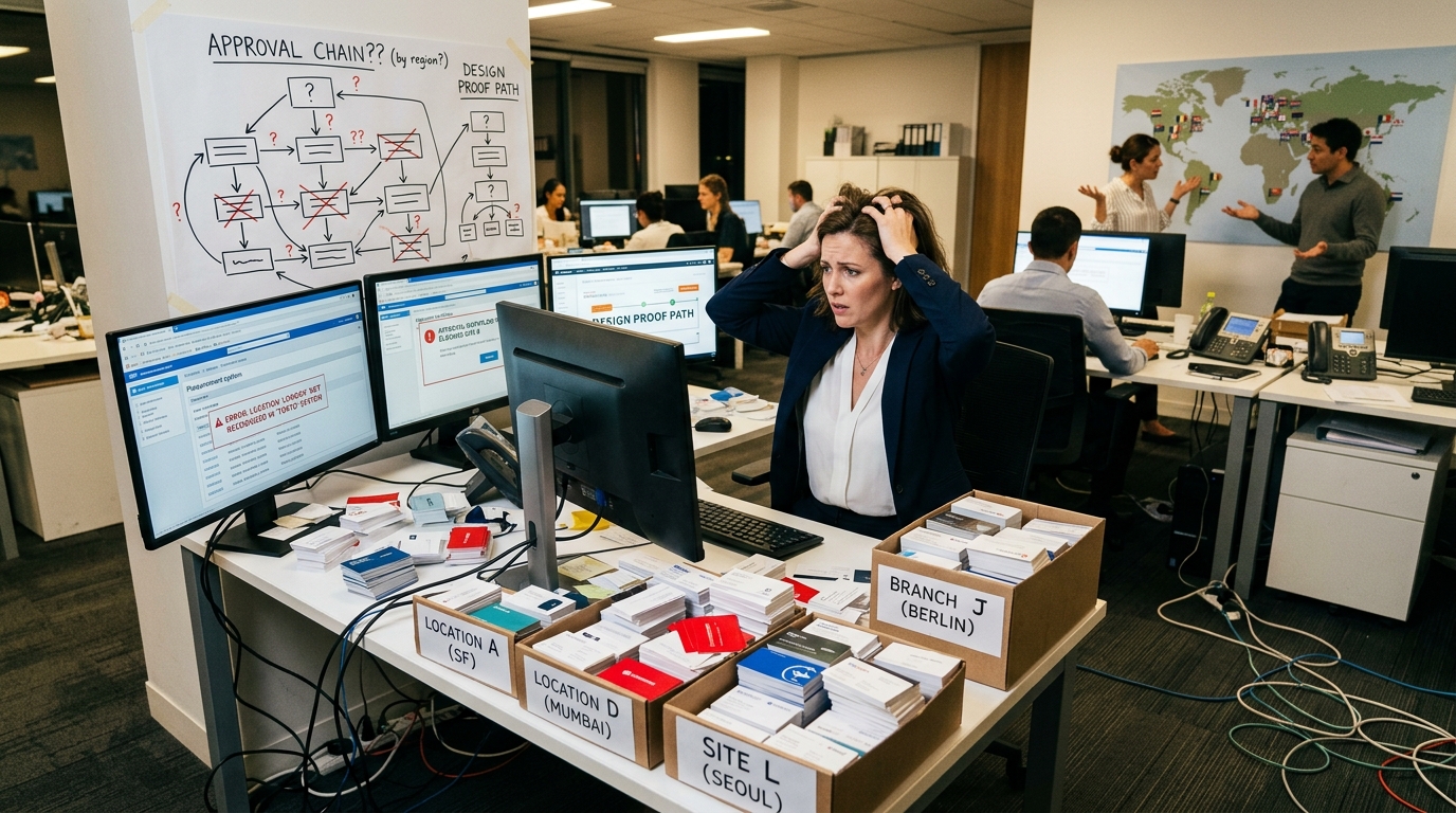 Why Multi-Location Business Card Programs Become Complex?