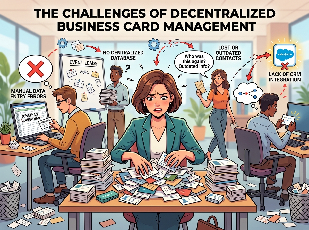 The Challenges of Decentralized Business Card Management