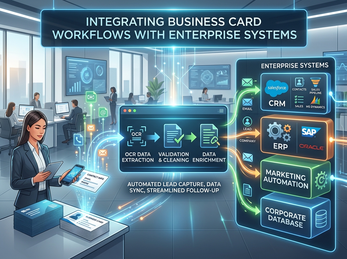 Integrating Business Card Workflows with Enterprise Systems