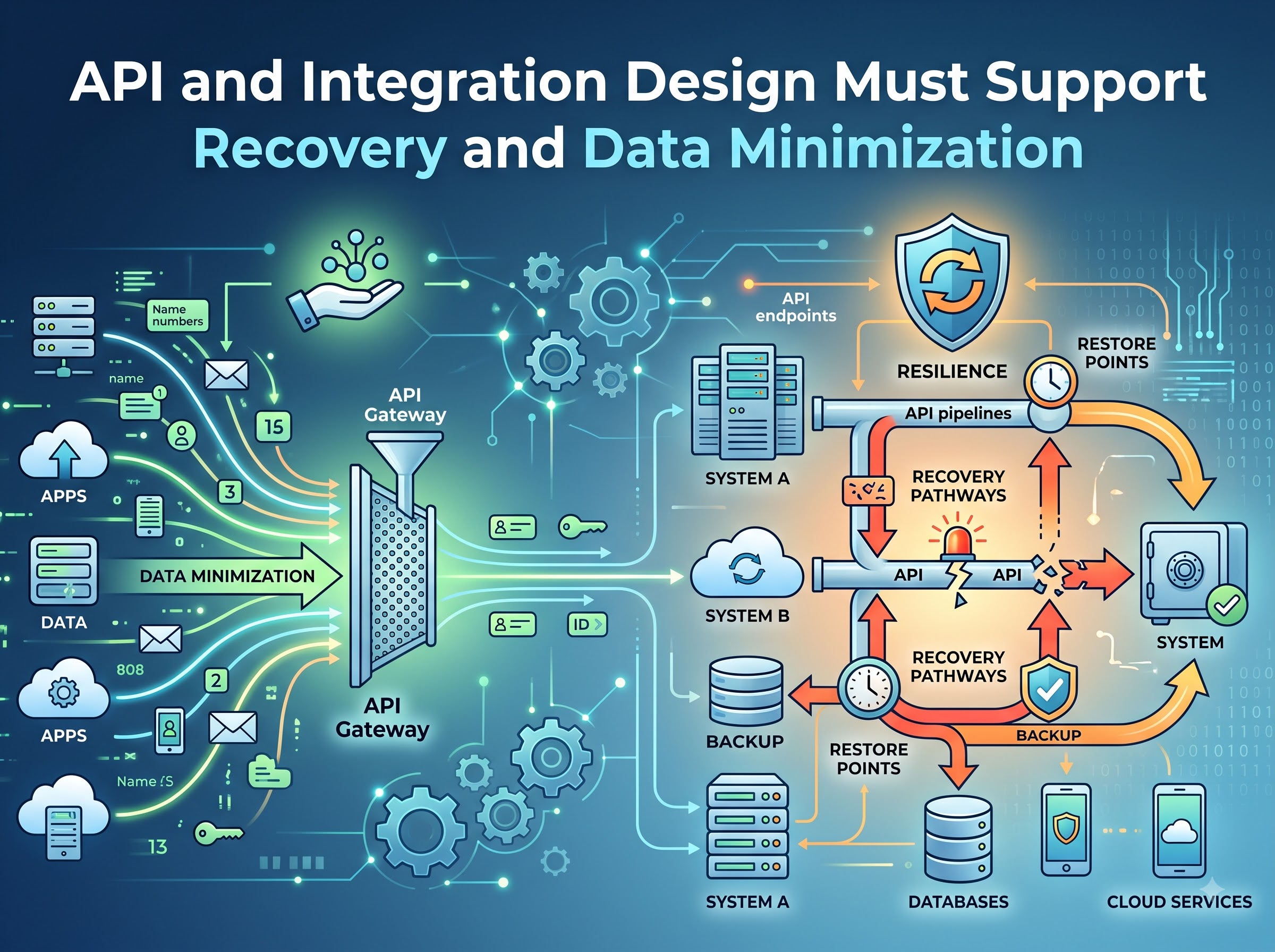 API and Integration Design Must Support Recovery and Data Minimization