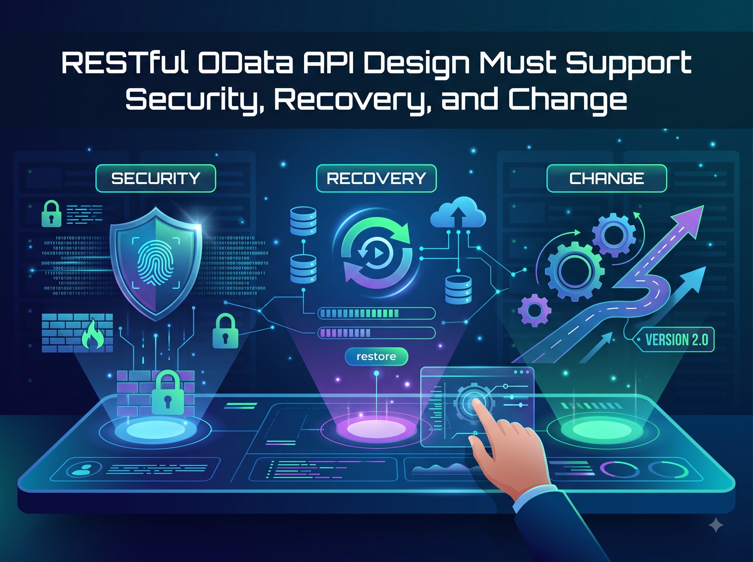 RESTful OData API Design Must Support Security, Recovery, and Change
