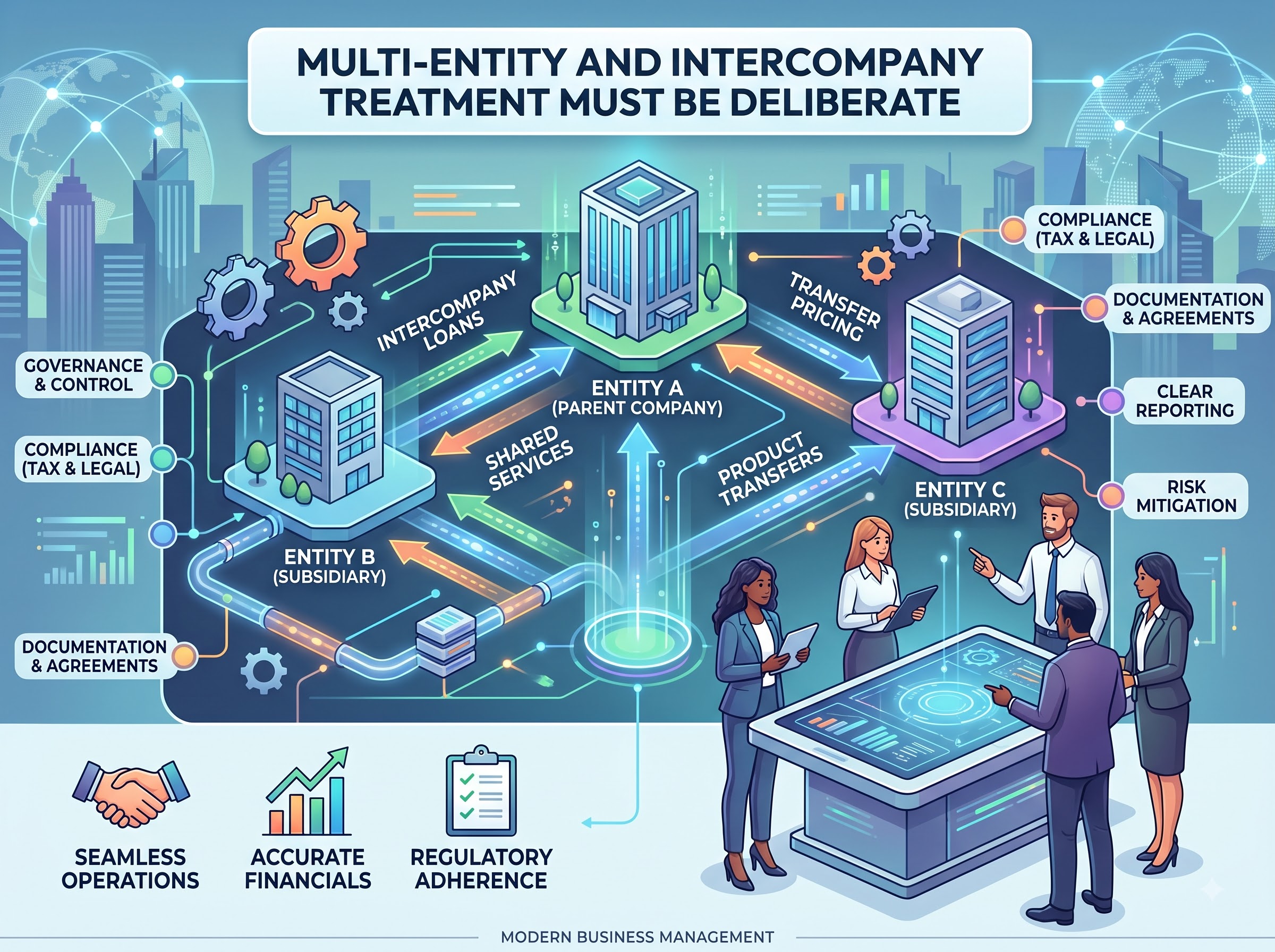 Multi-Entity and Intercompany Treatment Must Be Deliberate