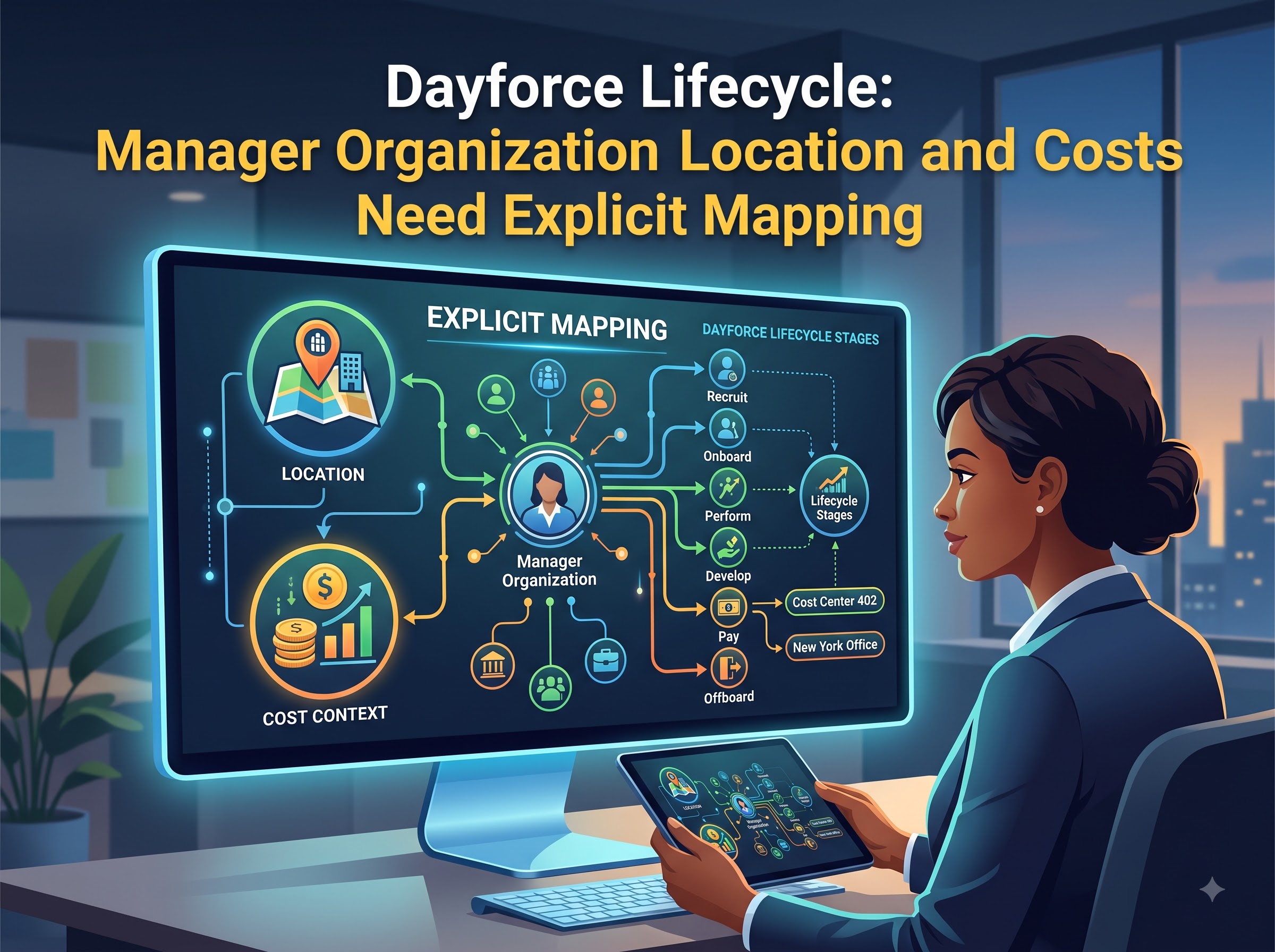 Manager Organization Location and Cost Context Need Explicit Mapping