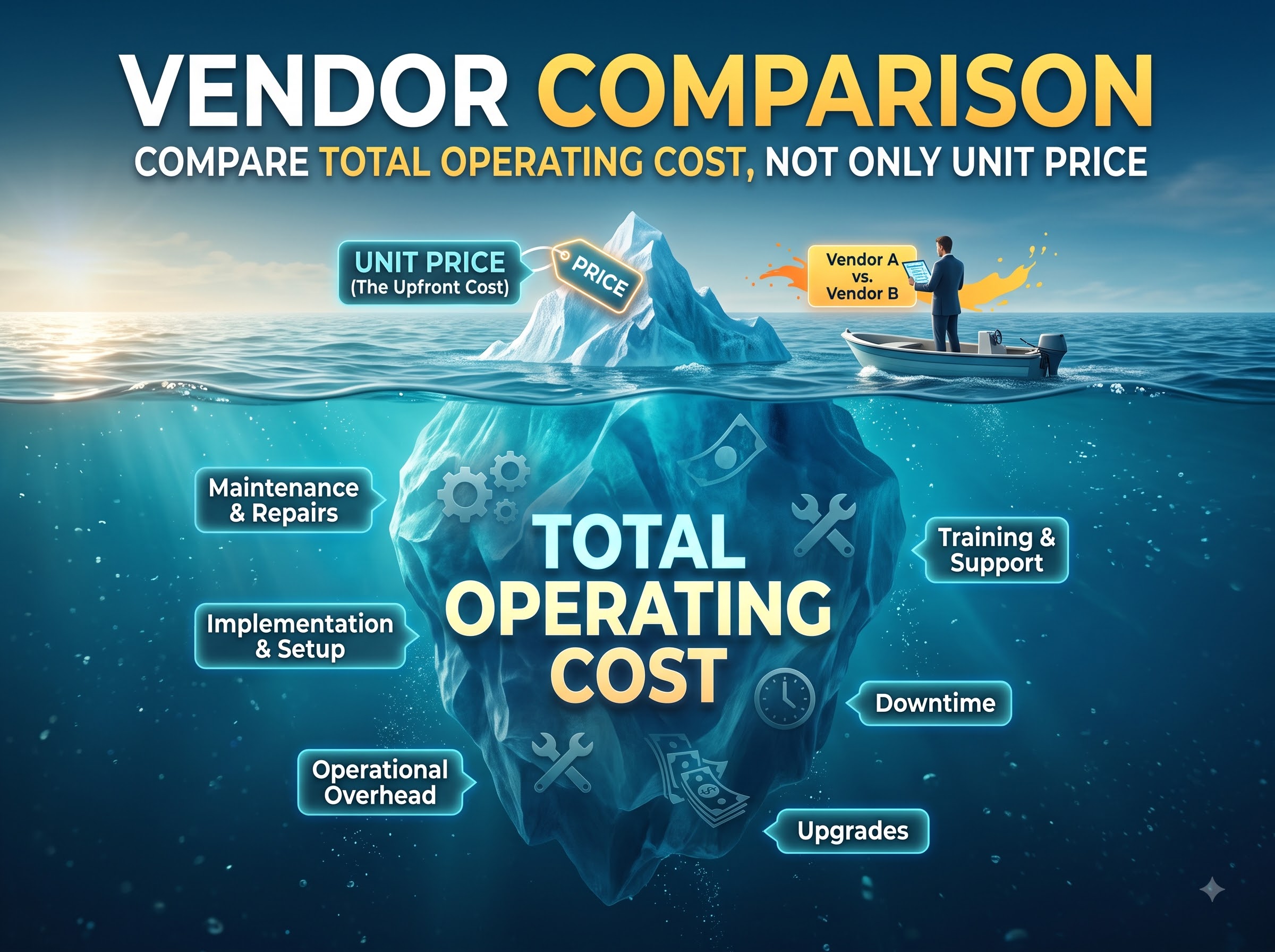 Compare Total Operating Cost, Not Only Unit Price